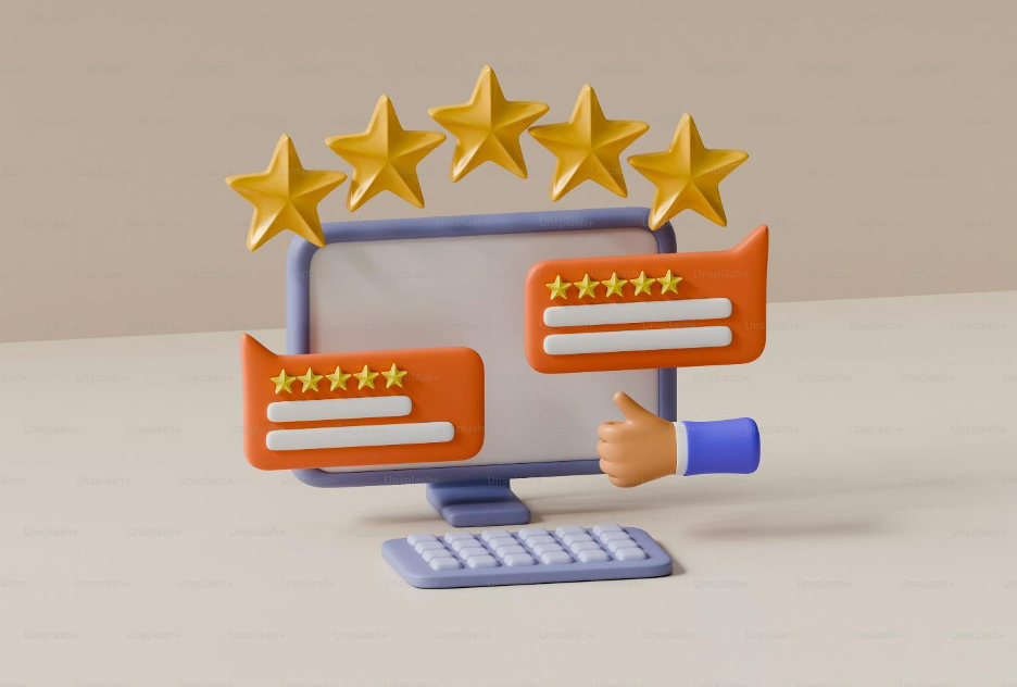 An illustration of online ratings